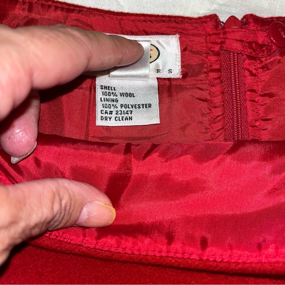 Talbots 100% Wool Flannel Skirt - Picture 7 of 8